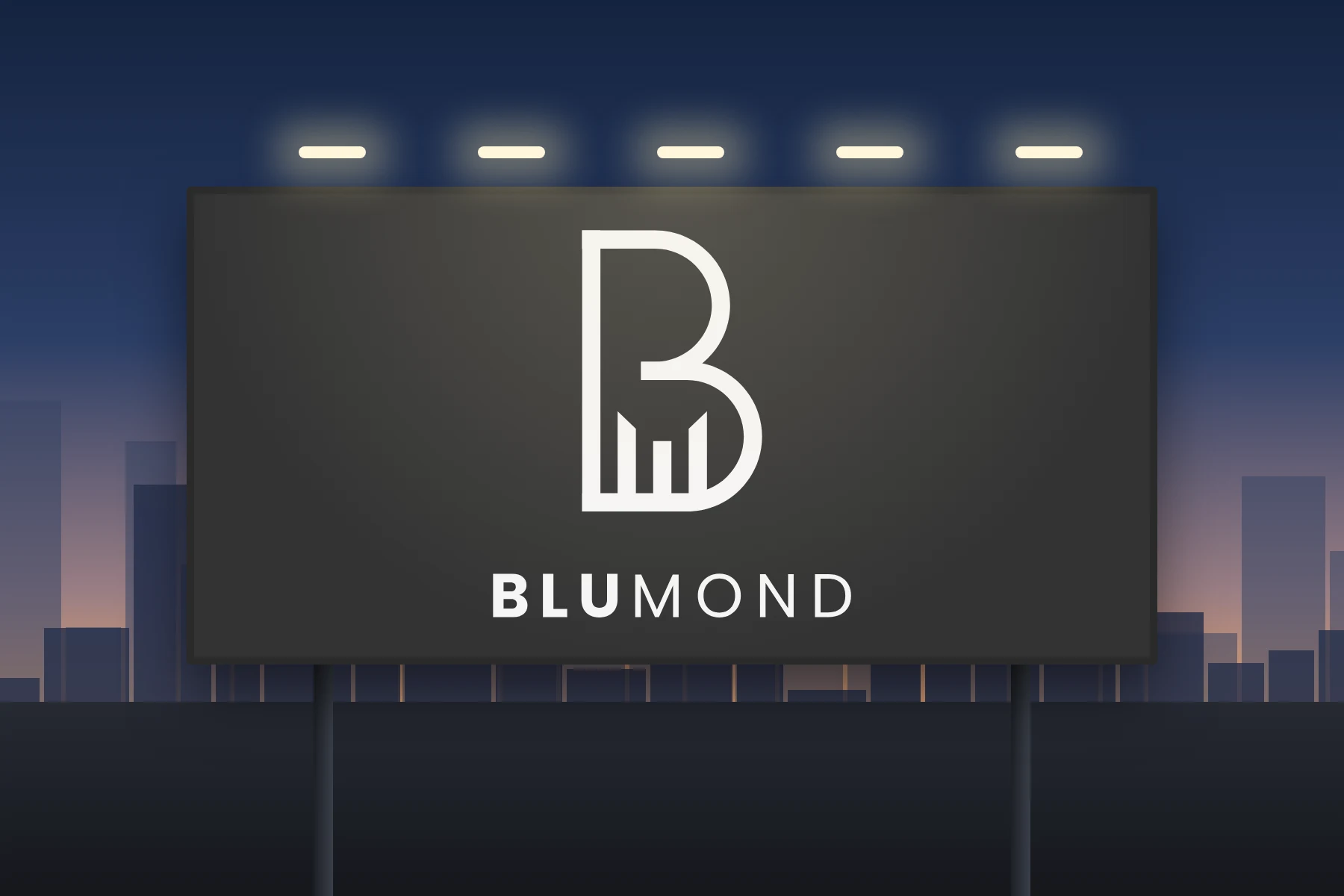 Blumond Logo Design: Dubai Real Estate Brand | Vectographics